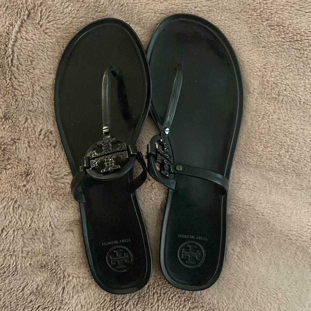 Tory Burch Flip Flops - Black